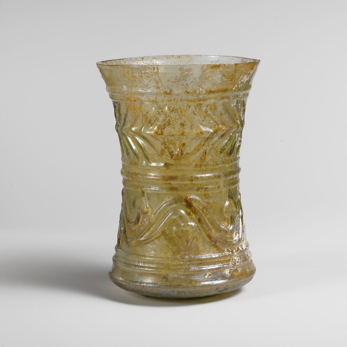 Glass beaker, Glass, Roman 