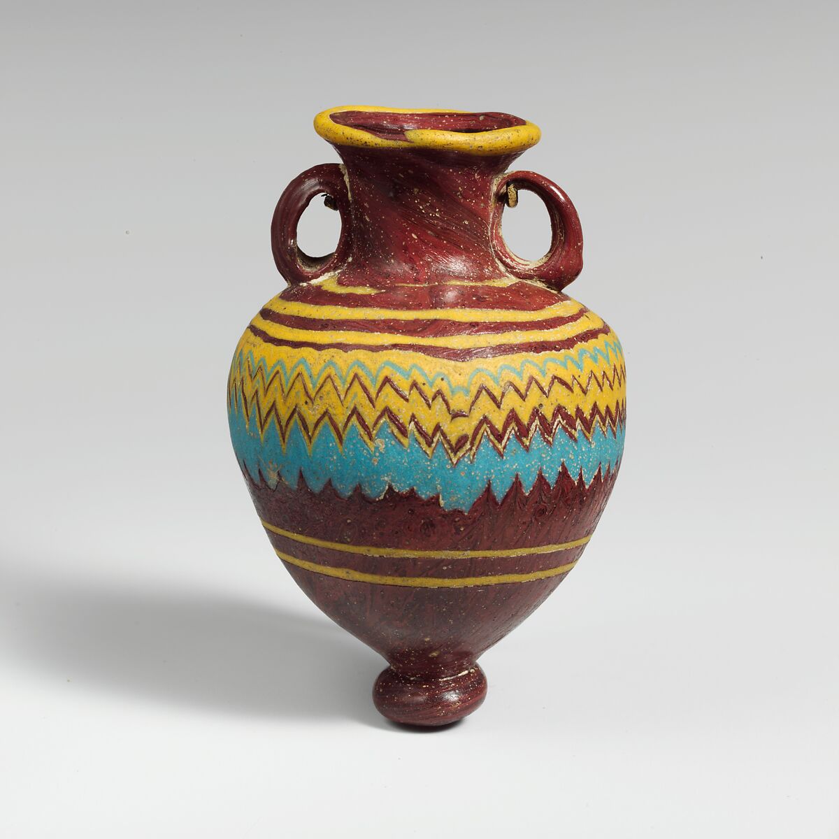 Glass amphoriskos (perfume bottle), Glass, Greek, Eastern Mediterranean 