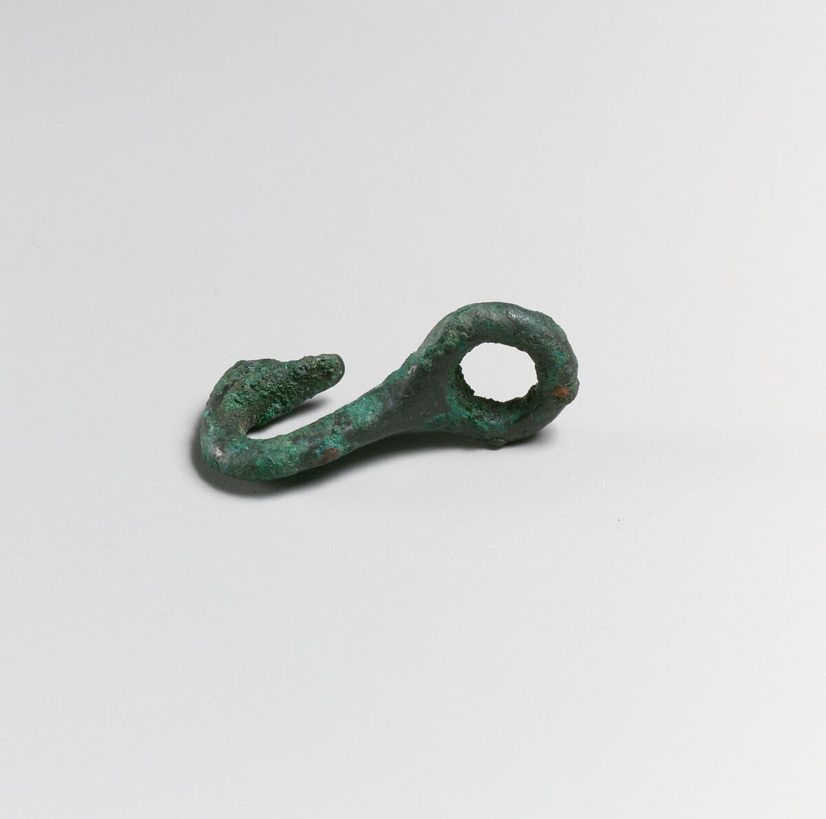 Fragments of a cart or chariot, hook, nails, double strip, Bronze, Etruscan 