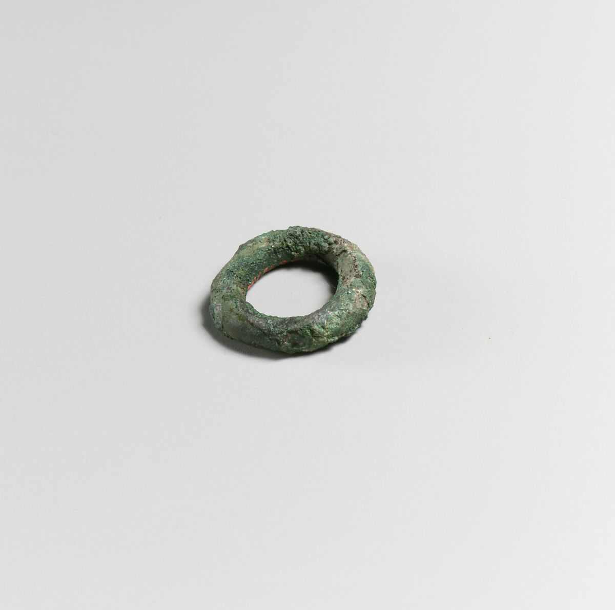 Fragments of a cart or chariot, rings, Bronze, Etruscan 