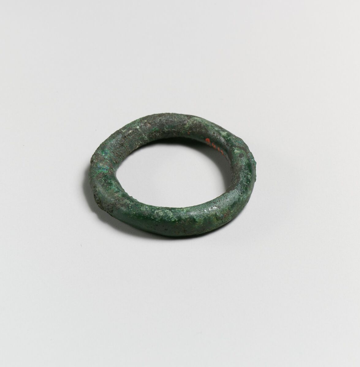Fragments of a cart or chariot, rings, Bronze, Etruscan