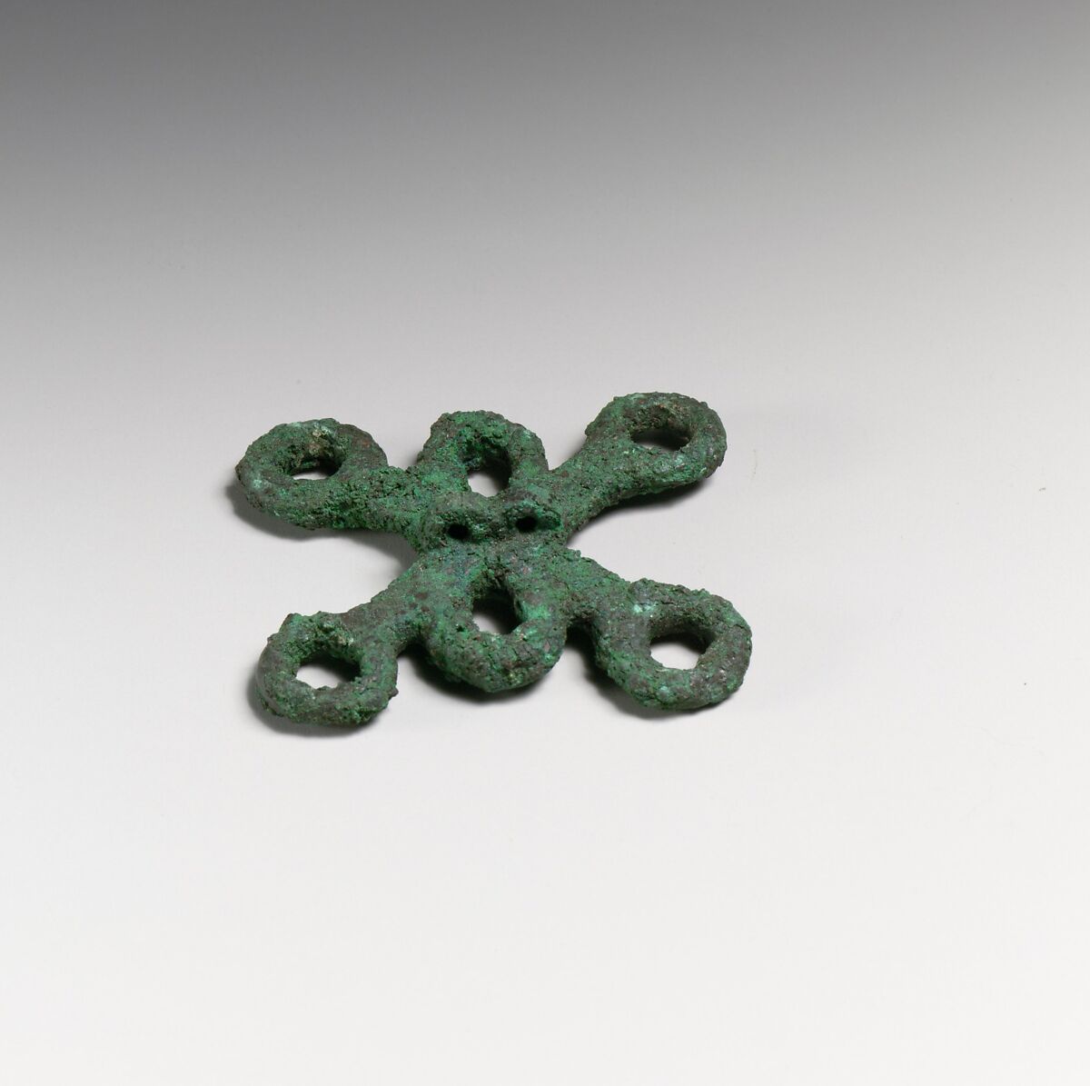Fragments of a cart or chariot, loops, Bronze, Etruscan 