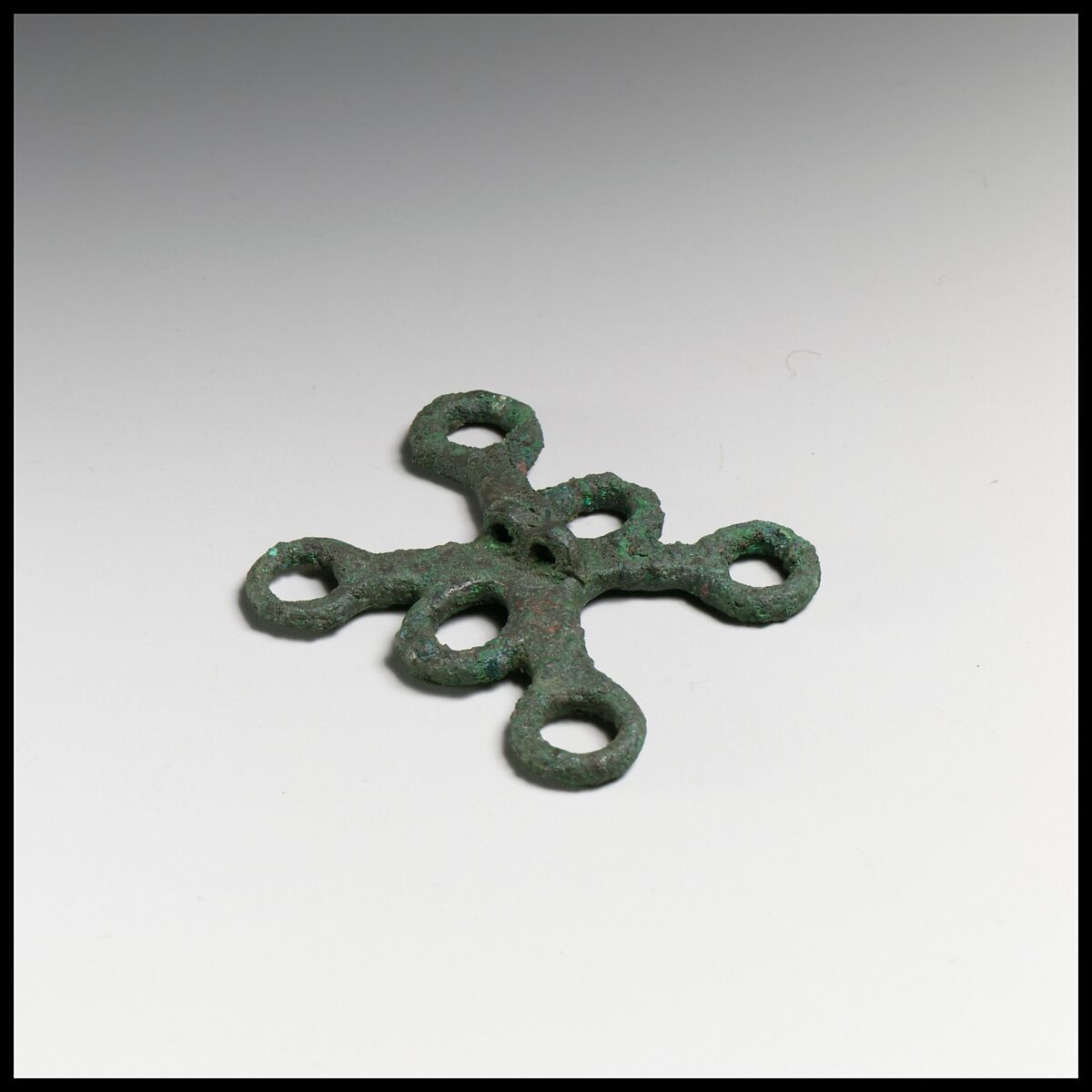 Fragments of a cart or chariot, loops, Bronze, Etruscan