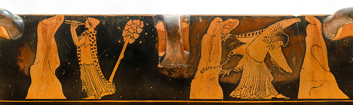 Terracotta skyphos (deep drinking cup), Attributed to the Brygos Painter, Terracotta, Greek, Attic