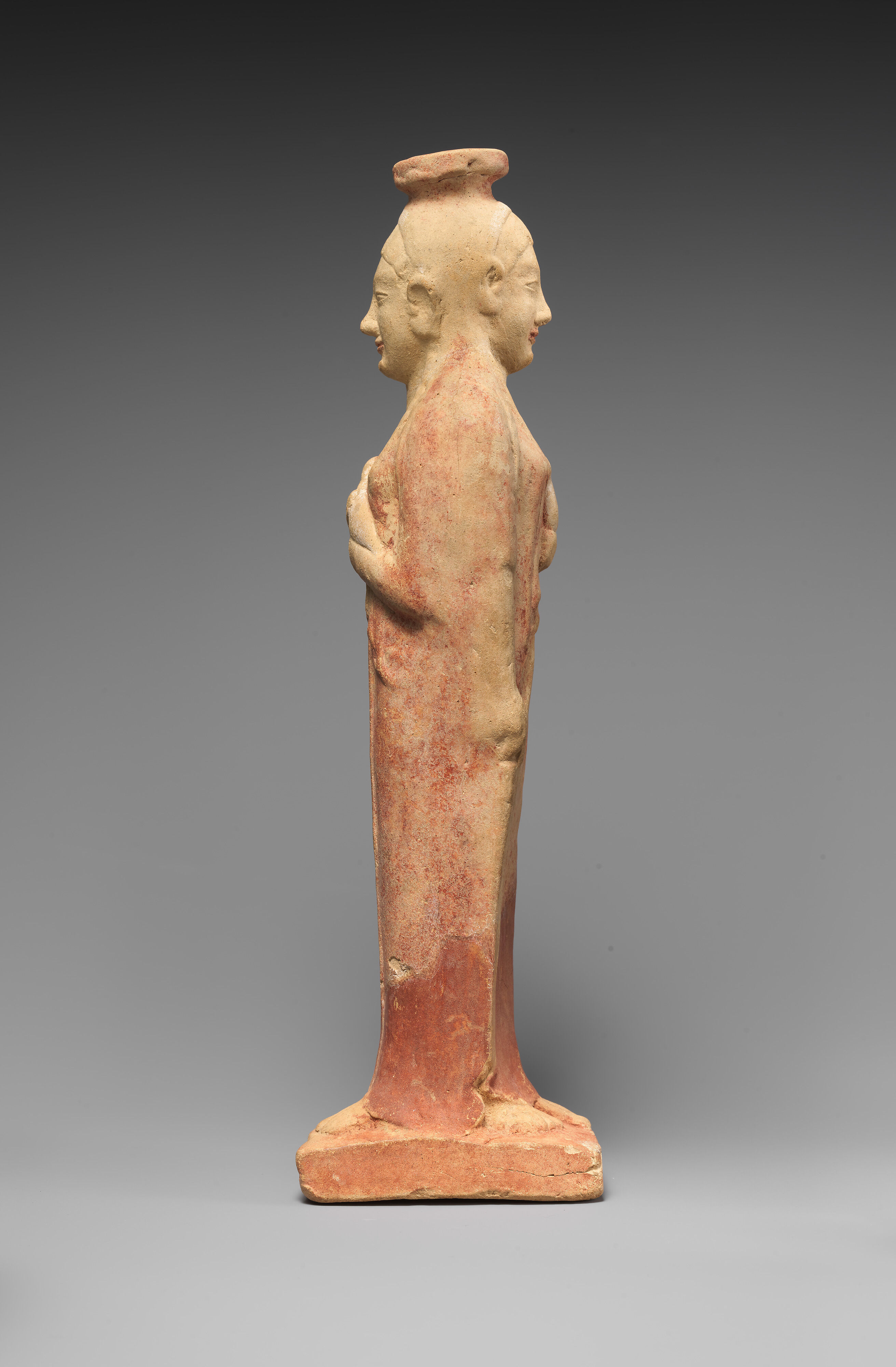 も*ん様 スペイン製 ALABASTROS ALFREDアラバスタ彫刻 女神像大 Terracotta alabastron (perfume vase) in the form of a woman