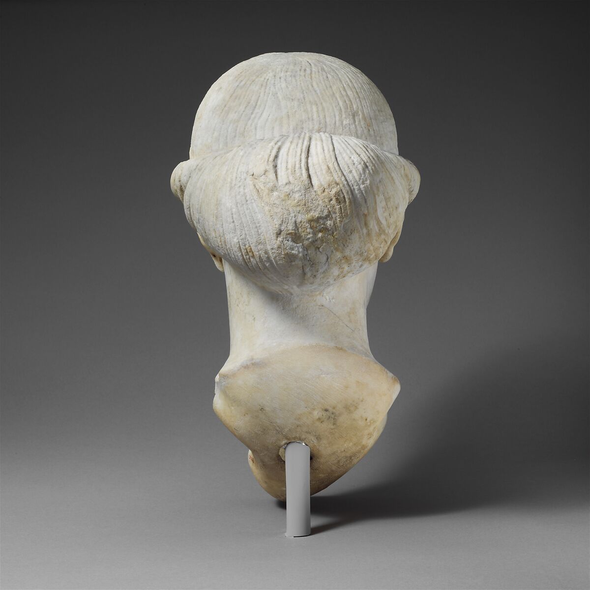 Marble head of a woman, Marble, Roman