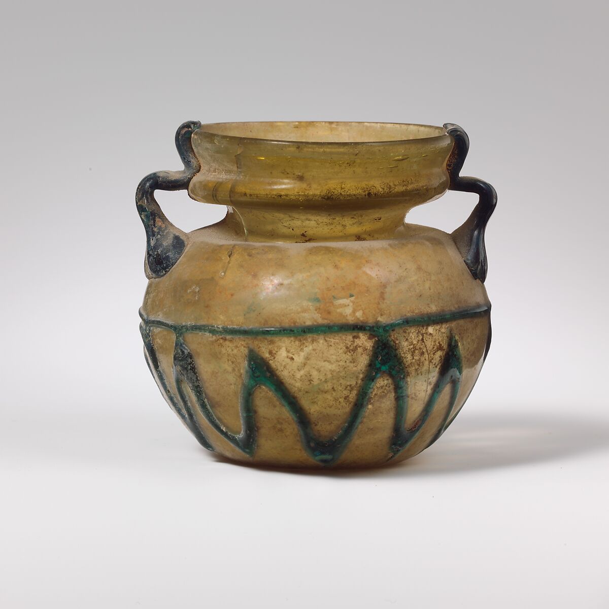 Glass jar, Glass, Roman, Palestinian 