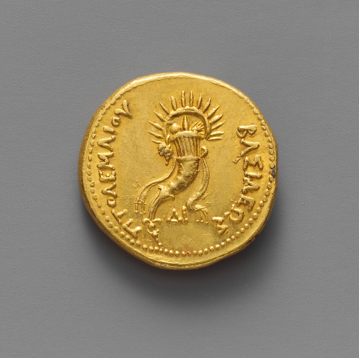 Gold oktadrachm of Ptolemy IV Philopator, Gold, Greek, Ptolemaic
