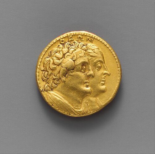 Gold oktadrachm of Ptolemy III Euergetes