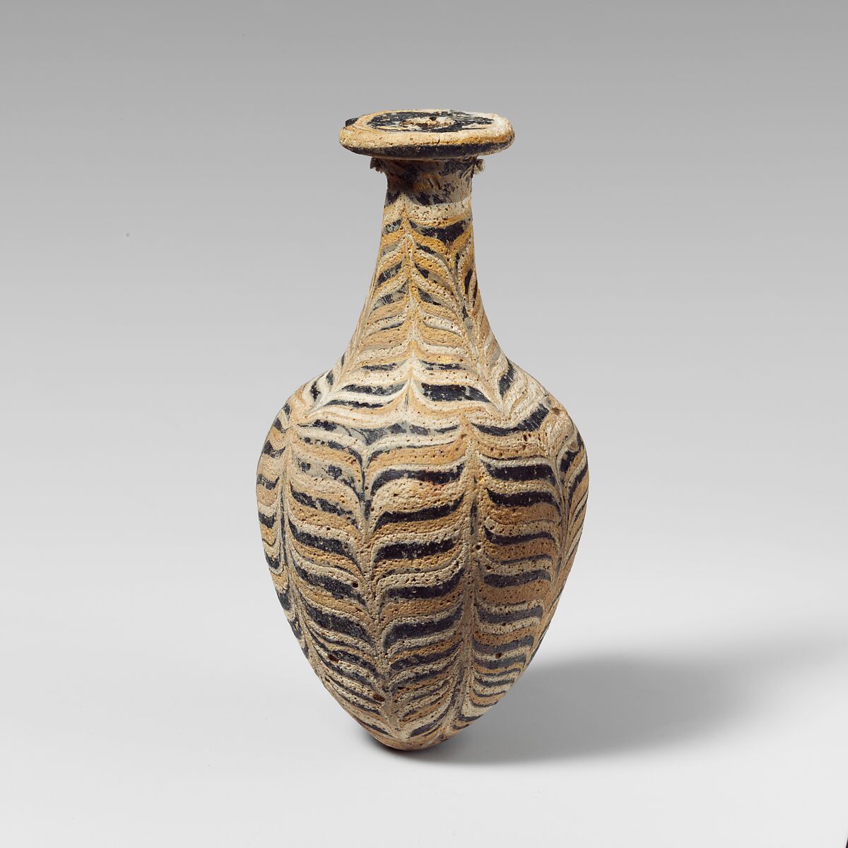 Glass amphoriskos (perfume bottle), Glass, Greek, Eastern Mediterranean 