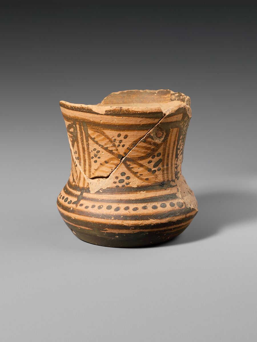 Terracotta tankard, Terracotta, Greek, Attic 