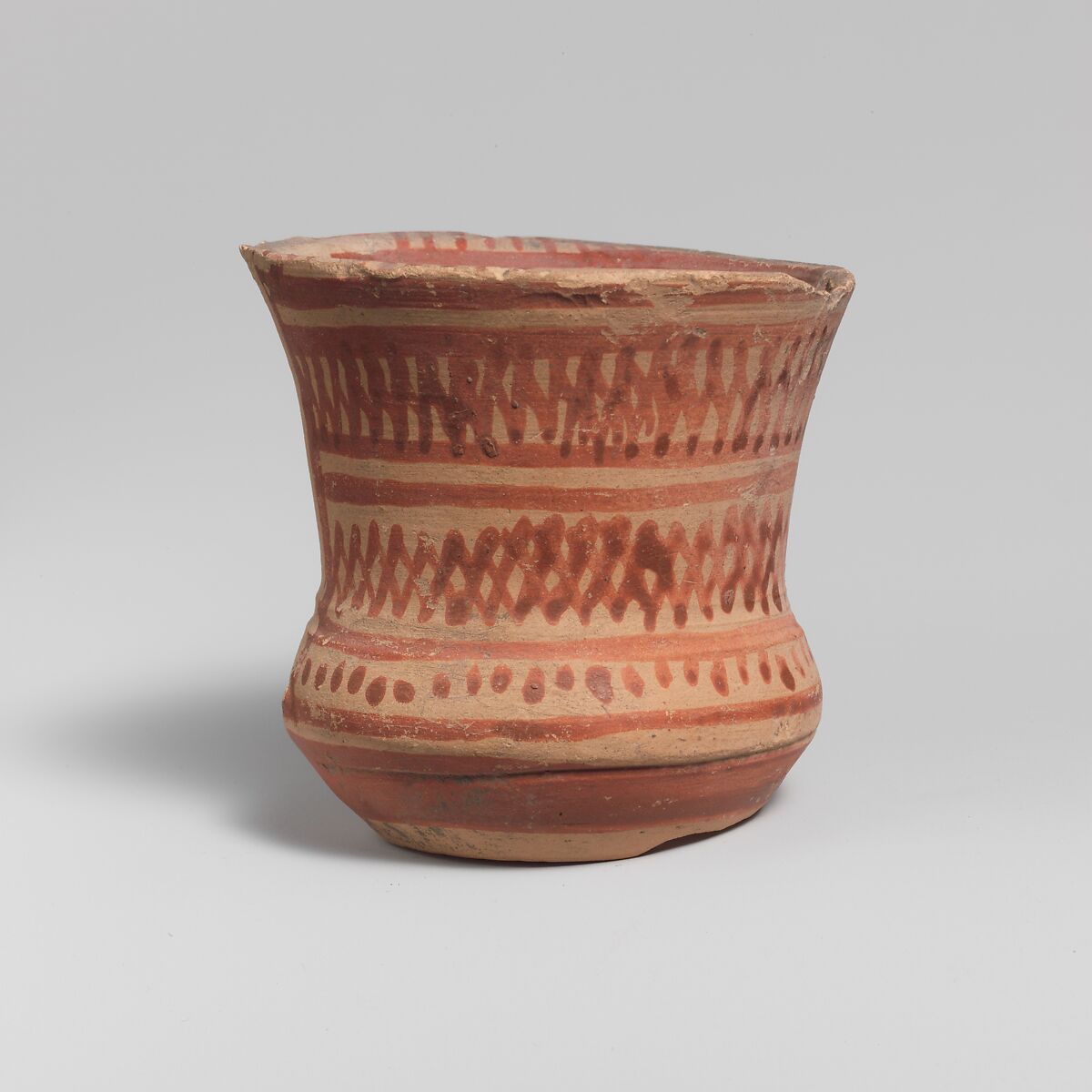 Terracotta tankard, Terracotta, Greek, Attic 