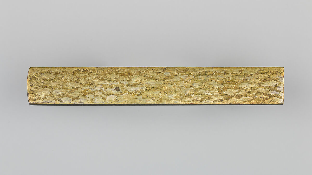 Knife Handle (Kozuka), Copper-gold alloy (shakudō), silver, gold, copper-silver alloy (shibuichi), Japanese