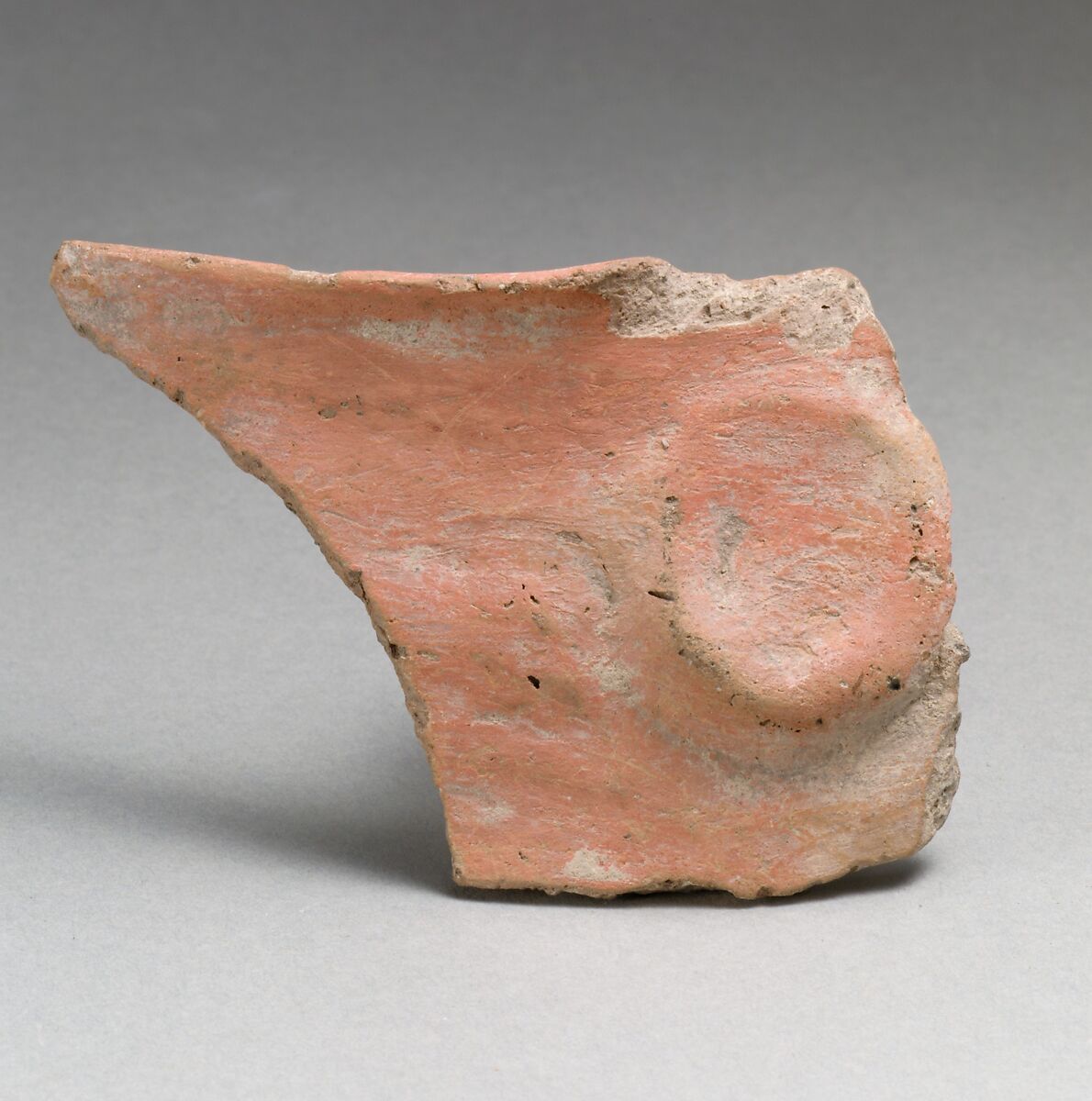 Terracotta rim fragment, Terracotta, Sesklo culture 