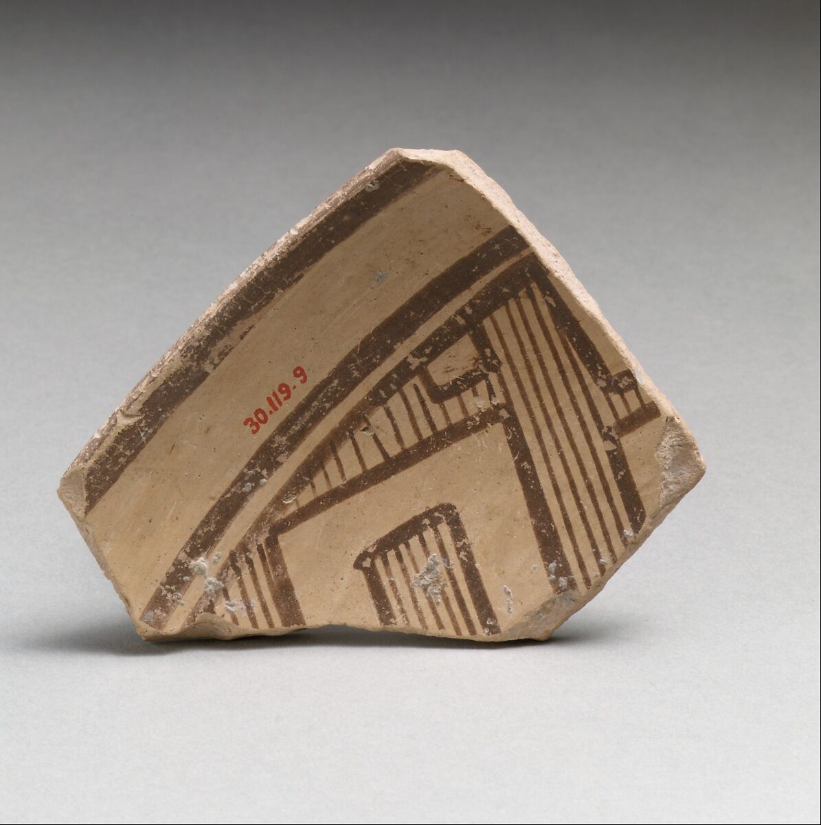 Vase fragment, Terracotta, Neolithic, Thessaly