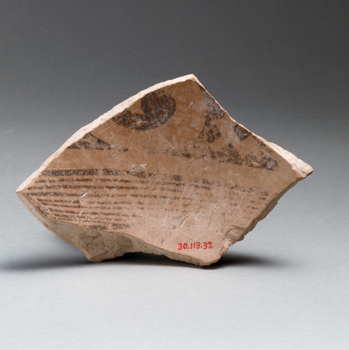 Vase fragment, Terracotta, Neolithic, Thessaly