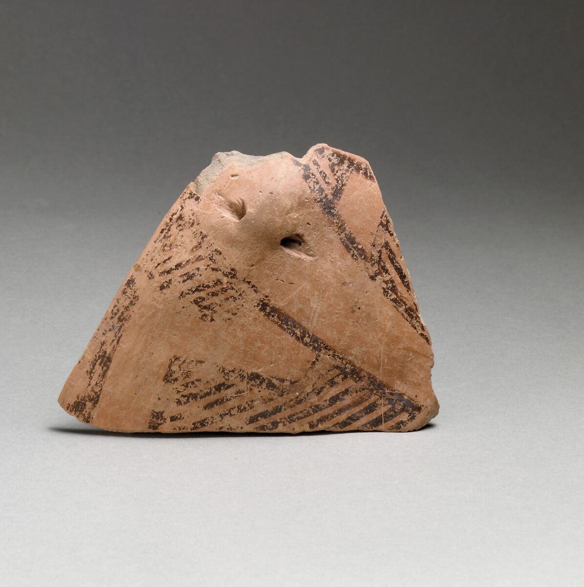 Vase fragment, Terracotta, Neolithic, Thessaly 