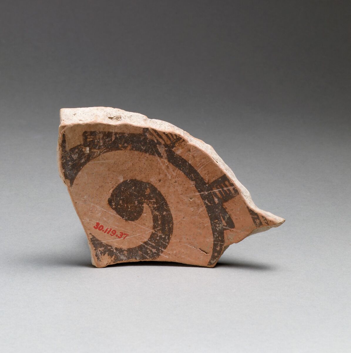 Vase fragment, Terracotta, Neolithic, Thessaly