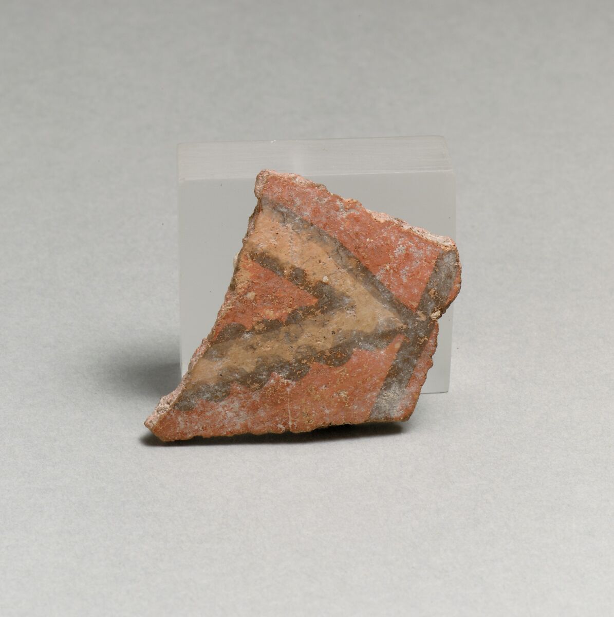 Terracotta vessel fragment, Terracotta, Greek Neolithic 