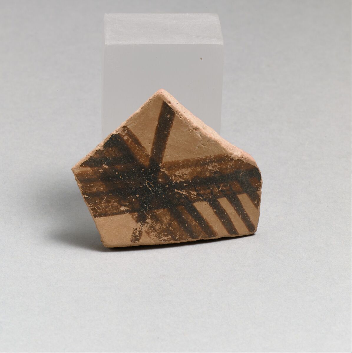 Terracotta vessel fragment, Terracotta, Greek Neolithic 
