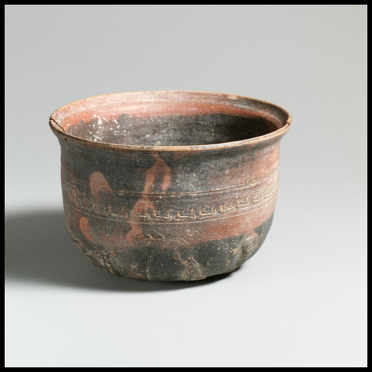 Terracotta Megarian bowl, Terracotta, Greek, probably Boeotian 