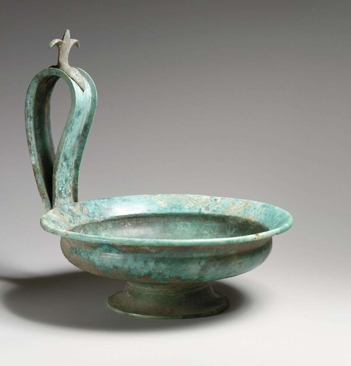 Bronze kyathos (single-handled cup), Bronze, Etruscan