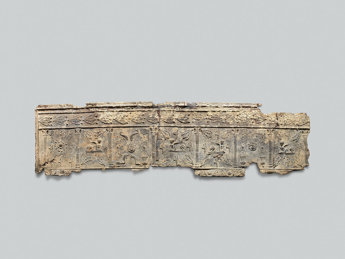 Lead coffin and lid, Lead, Roman