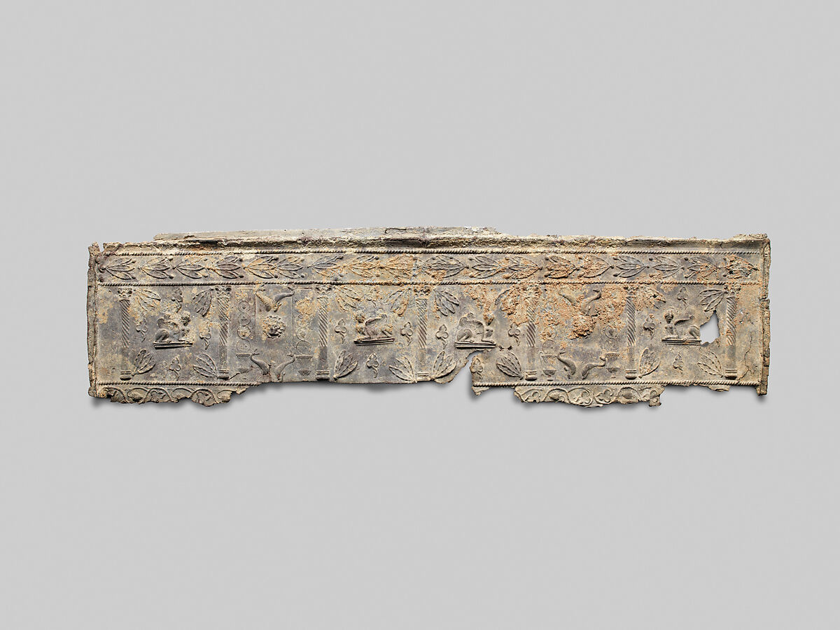 Lead coffin and lid, Lead, Roman