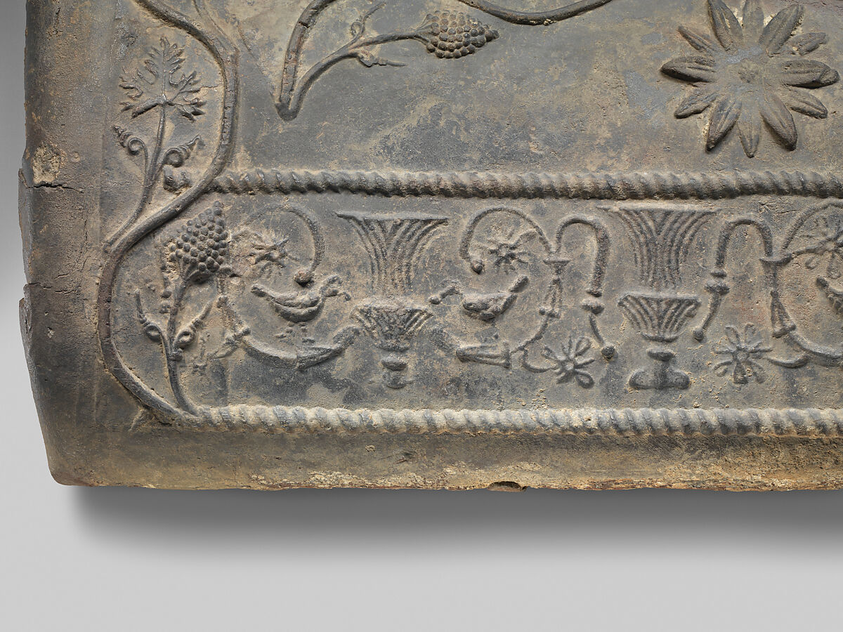 Lead coffin and lid, Lead, Roman