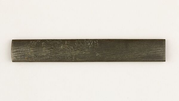 Knife Handle (Kozuka), Possibly copper-silver alloy (shibuichi), gold, silver, Japanese