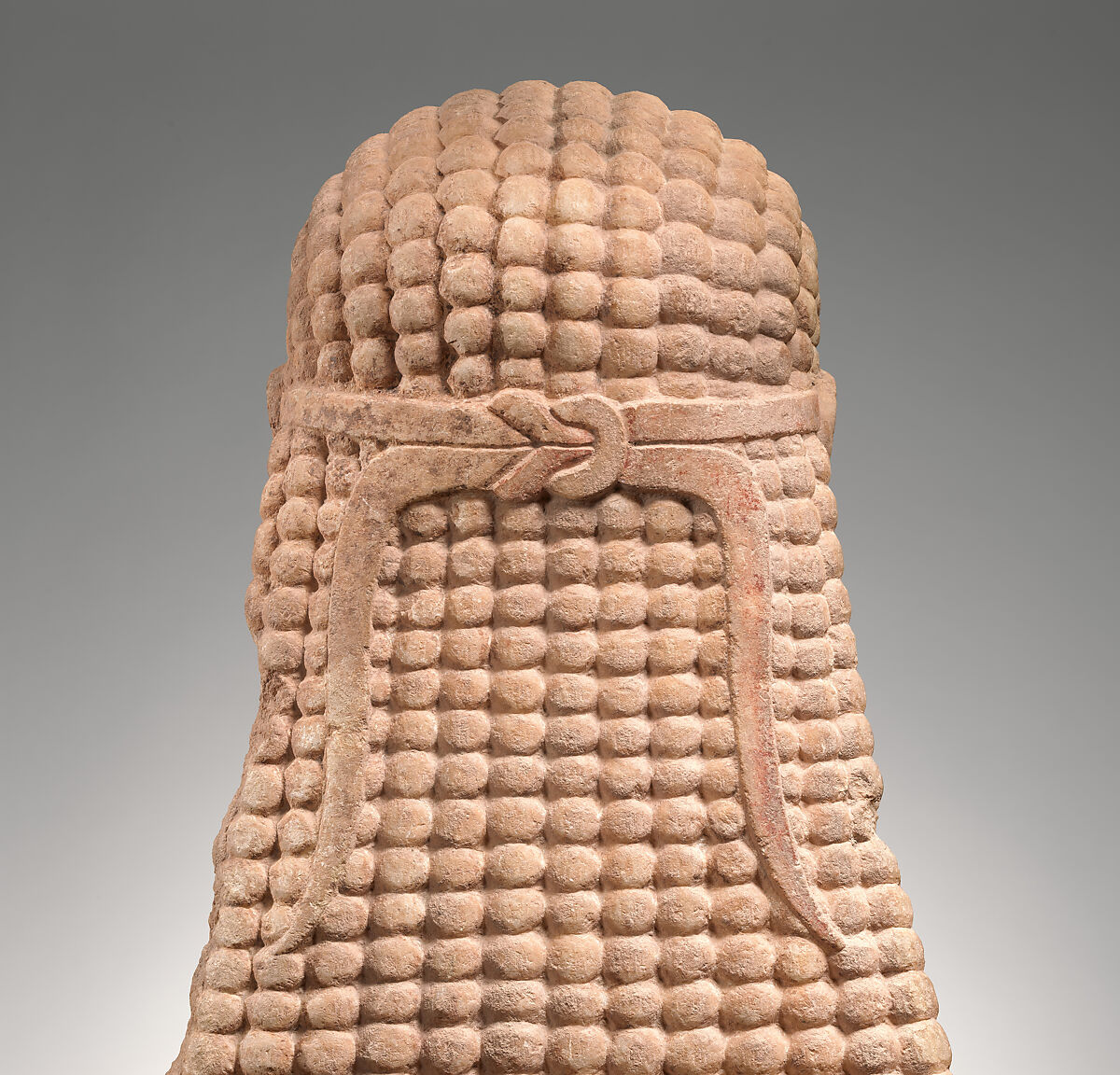 Marble statue of a kouros (youth), Marble, Naxian, Greek, Attic