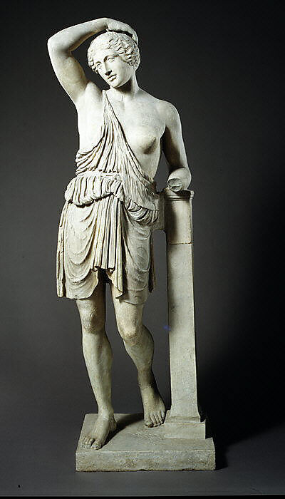 Marble statue of a wounded Amazon, Marble, Roman