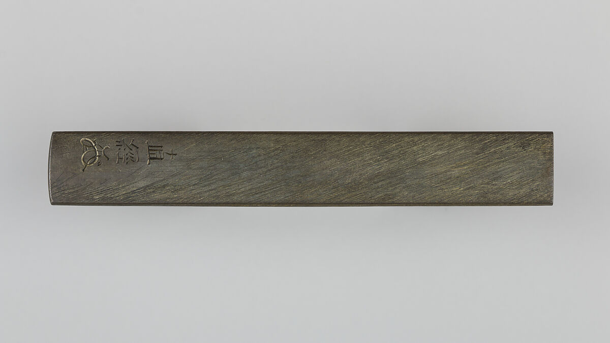 Knife Handle (Kozuka), Hamano Naotsune (Japanese, died ca.1850), Copper-silver alloy (shibuichi), gold, silver, Japanese
