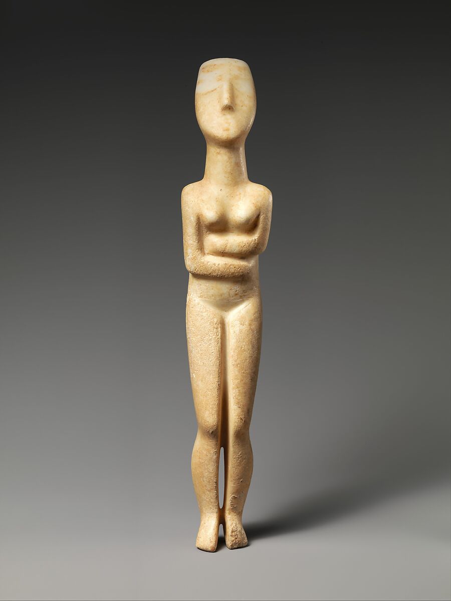 Marble female figure, Marble, Cycladic