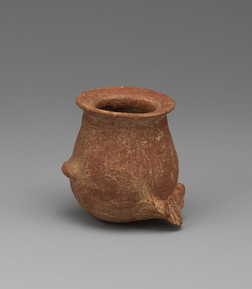 Fragment of a terracotta offering vessel, Terracotta, Cycladic