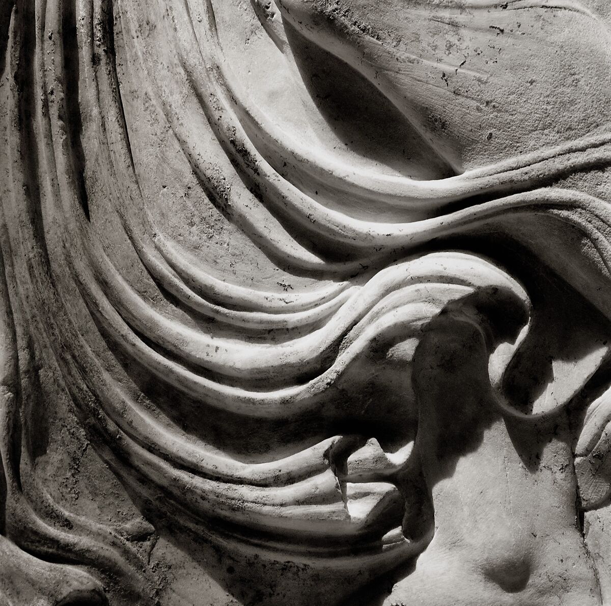 Marble relief with a dancing maenad, Adaptation of work attributed to Kallimachos, Marble, Pentelic, Roman