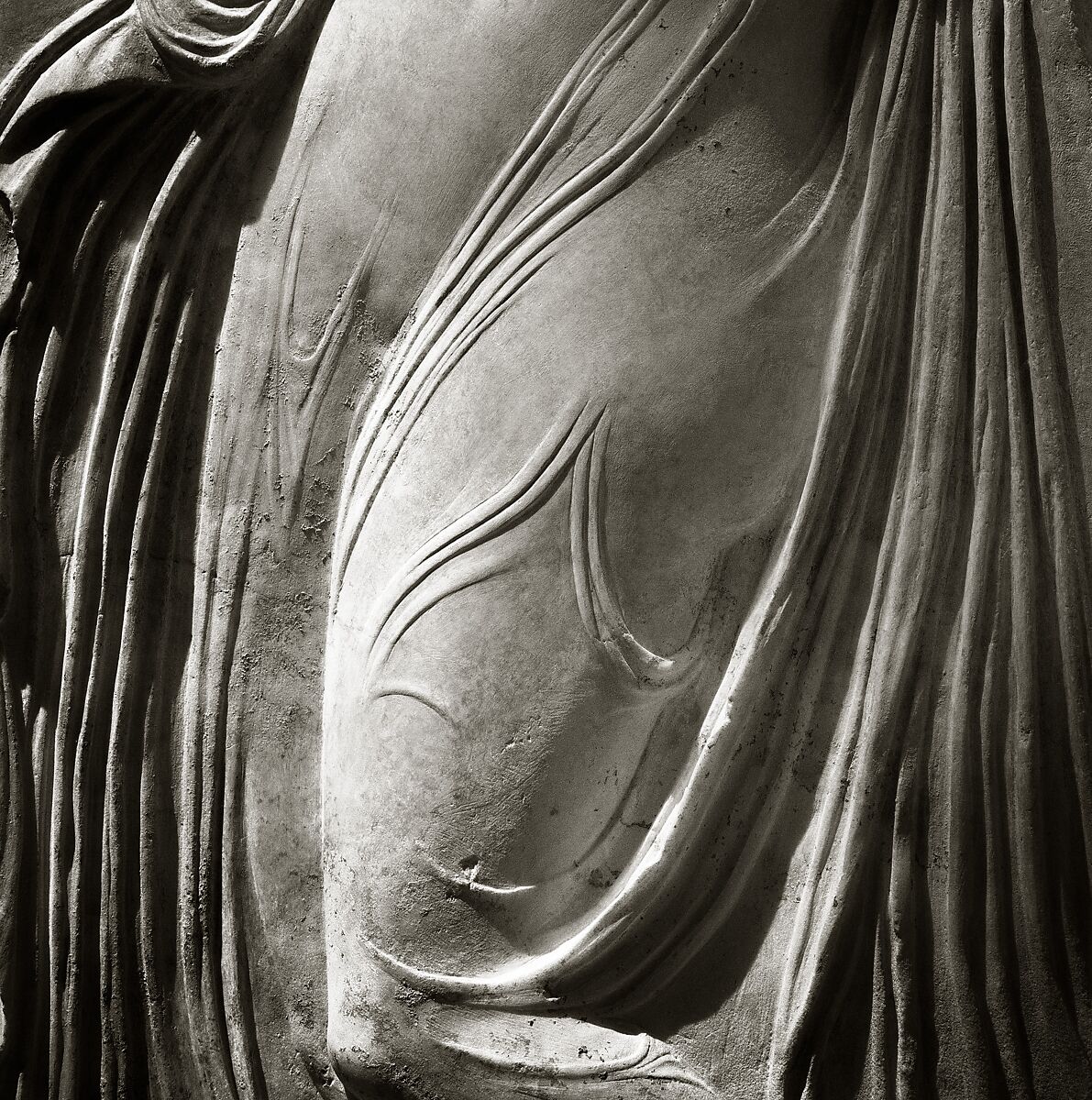 Marble relief with a dancing maenad, Adaptation of work attributed to Kallimachos, Marble, Pentelic, Roman