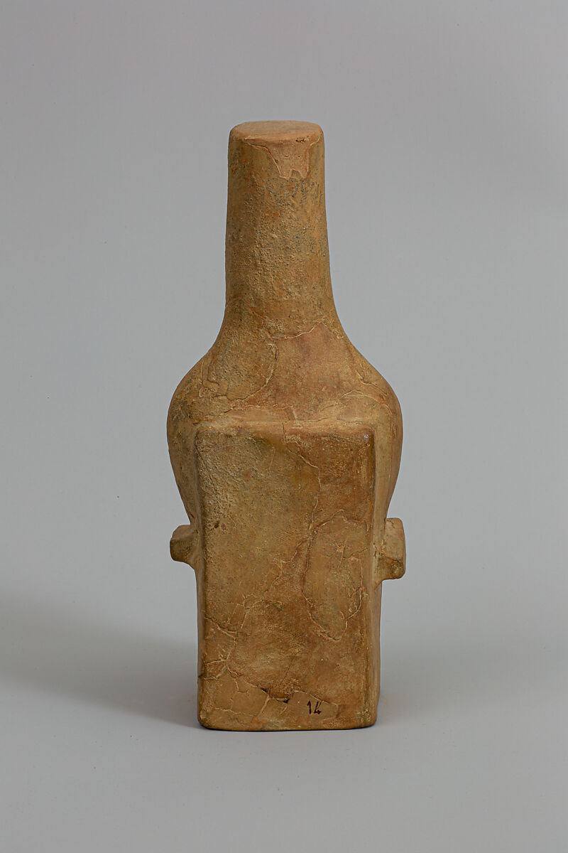 Terracotta statuette of a seated goddess, Terracotta, Greek, Sicilian