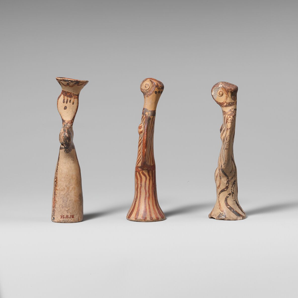 Terracotta female figure, Terracotta, Helladic, Mycenaean