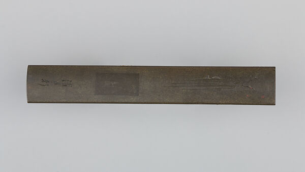 Knife Handle (Kozuka), Seishinken (Japanese), Copper-silver alloy (shibuichi), gold, silver, Japanese