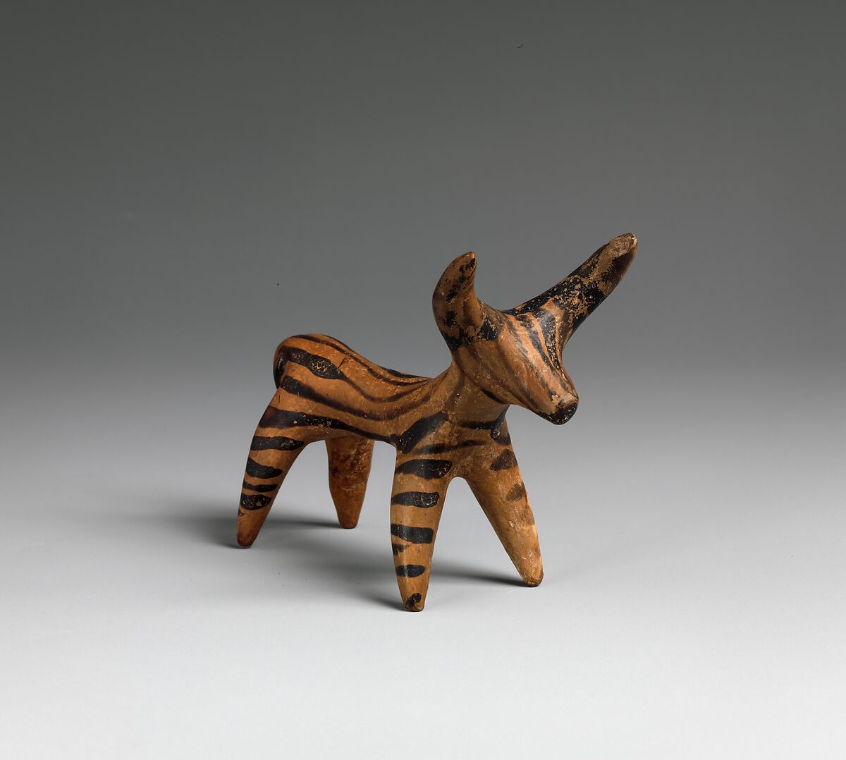 Terracotta bull, Terracotta, Helladic, Mycenaean 