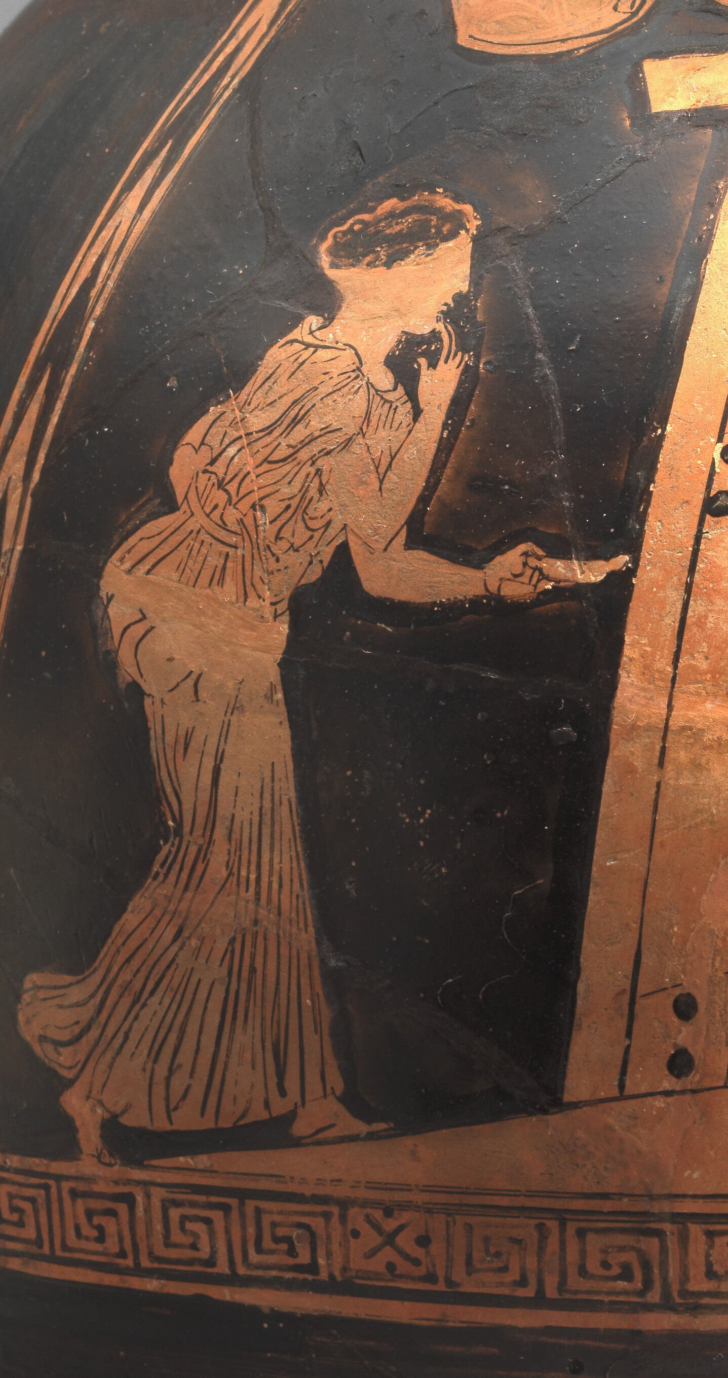 Terracotta oinochoe: chous (jug) - Greek, Attic - Classical - The
