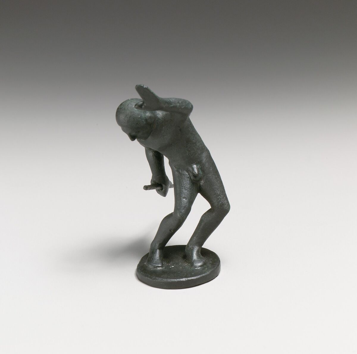 Statuette of an athlete, Bronze, Greek or Etruscan 