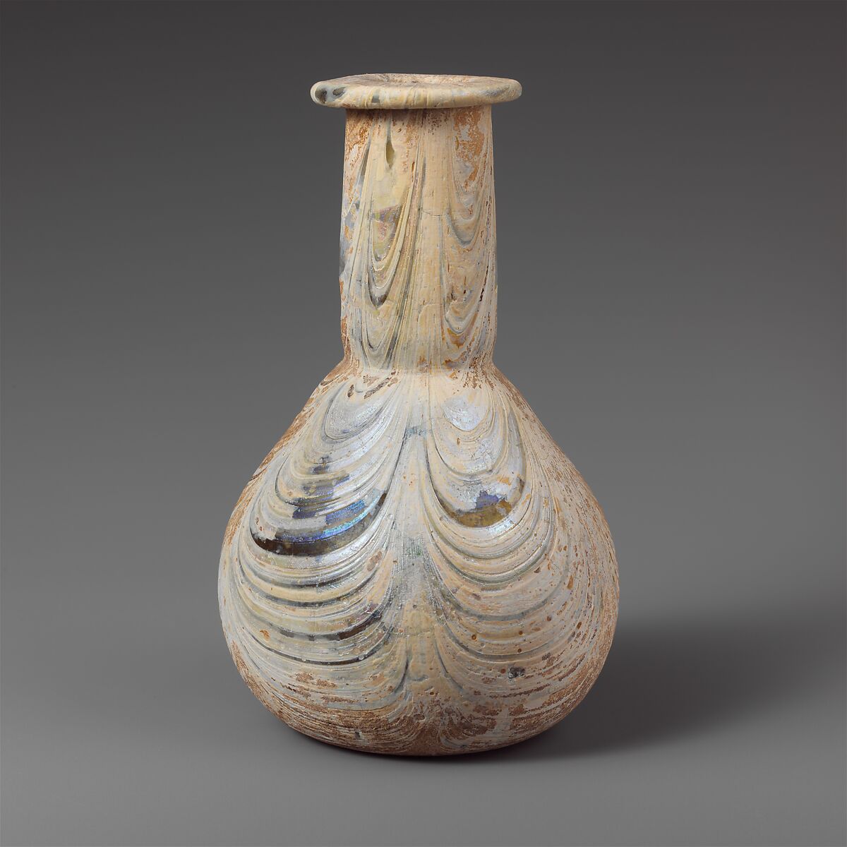 Glass perfume bottle, Glass, Roman 