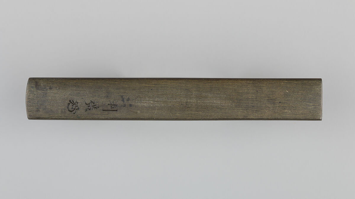 Knife Handle (Kozuka), Hamano Toshihiro (Japanese, died 1861), Copper-silver alloy (shibuichi), gold, copper, silver, copper-gold alloy (shakudō), Japanese