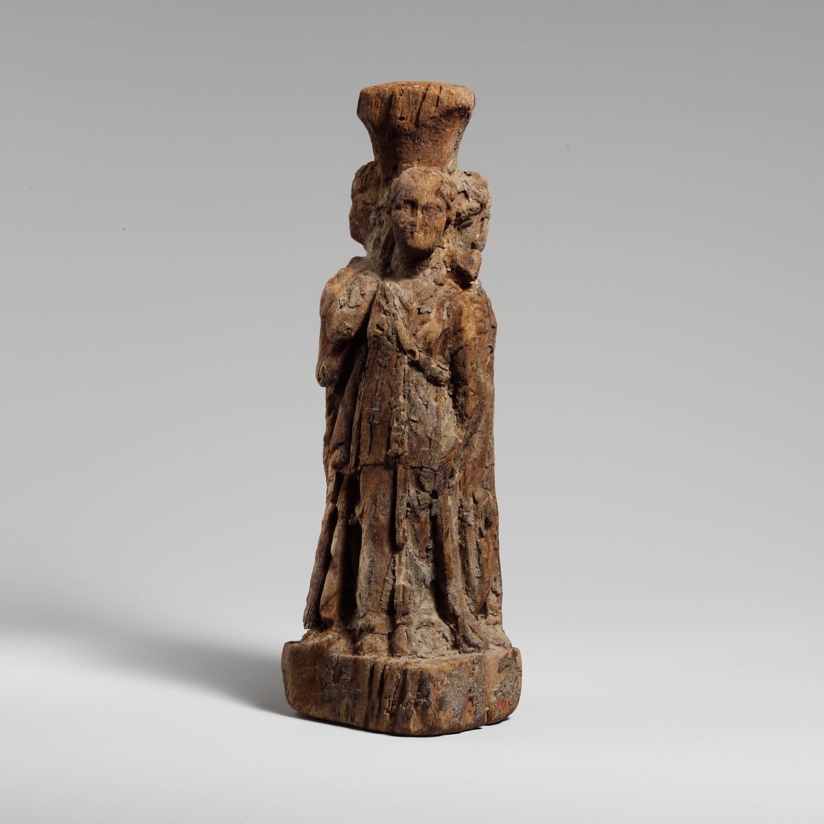 Wood statuette of Hekate, Wood, Juniper, Egyptian, Ptolemaic 