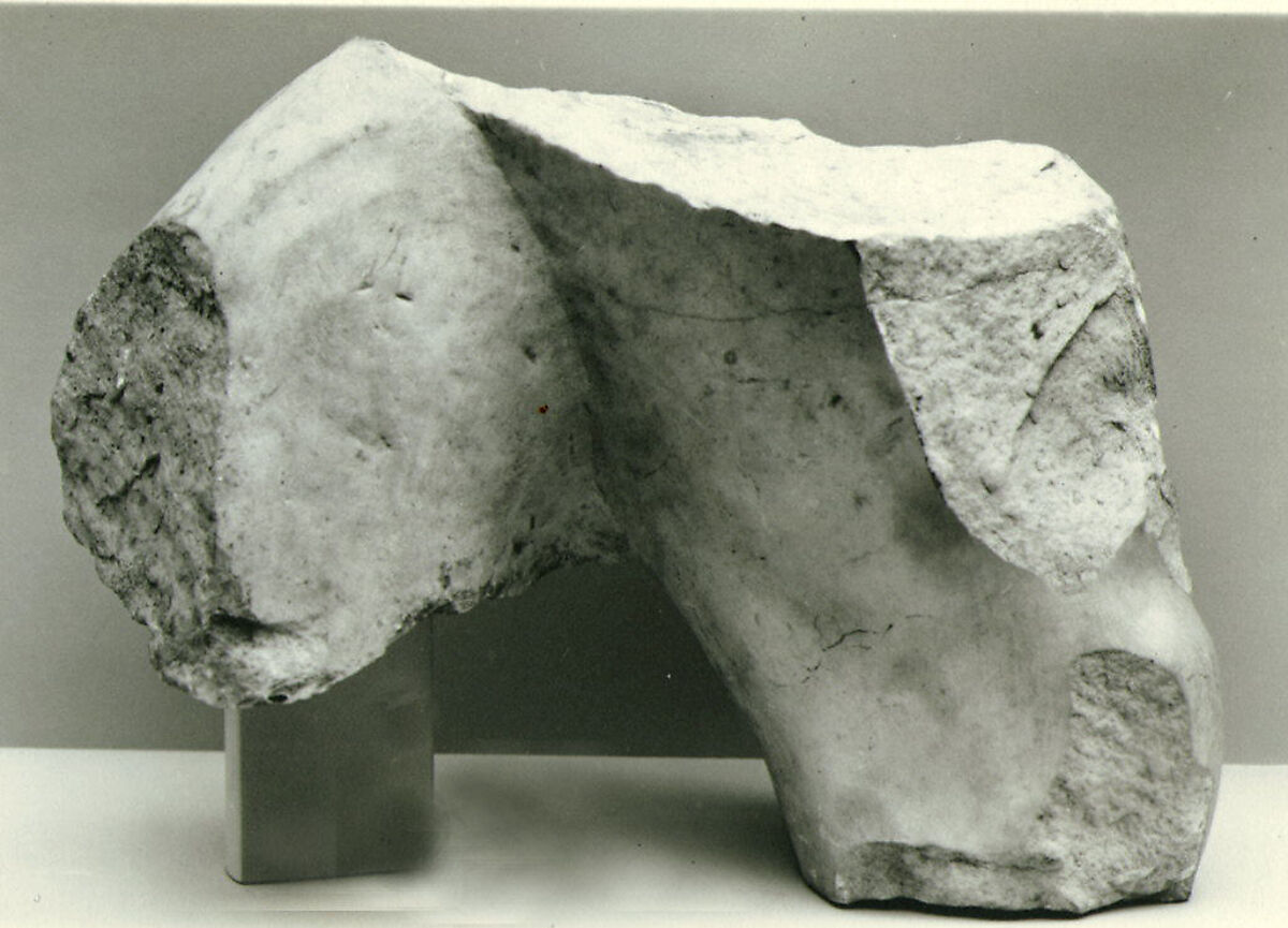 Marble fragments of a statue of the emperor Caracalla, Marble, Roman
