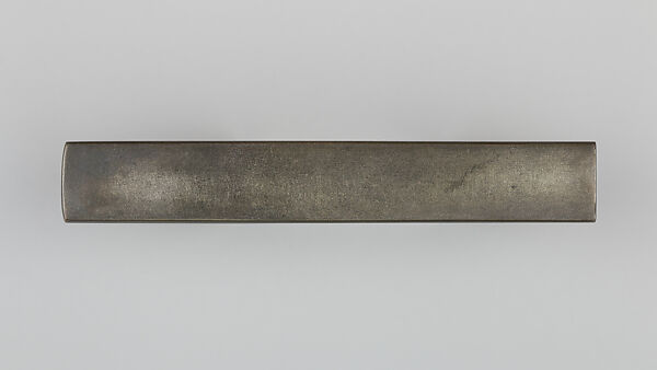 Knife Handle (Kozuka), Copper-silver alloy (shibuichi), gold, Japanese