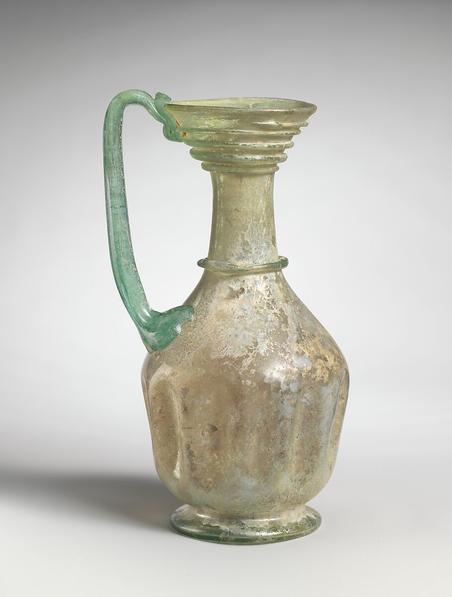 Glass jug, Glass, Roman 