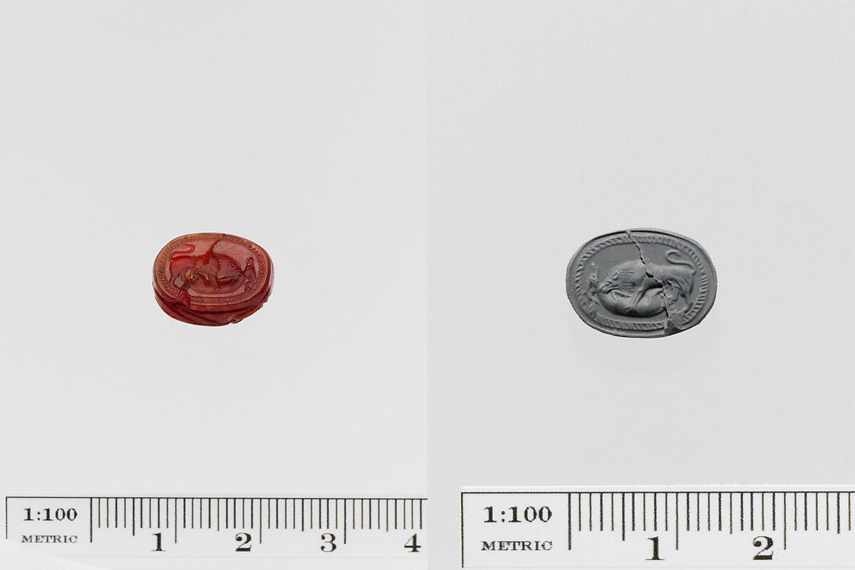 Carnelian scarab, Carnelian, Greek or Etruscan